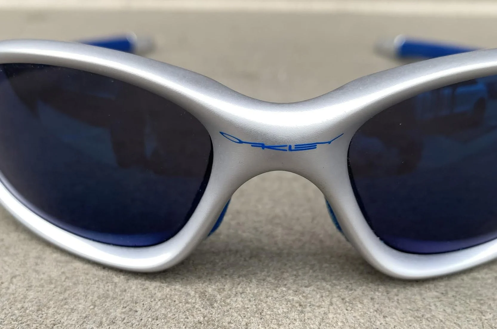 Oakley XX 5.56 Silver/Ice Iridium Sunglasses — RootsBK